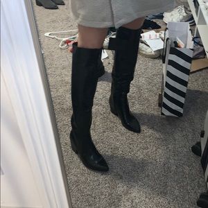 forever 21 slightly over the knee croc boot